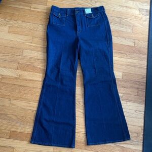 J. Crew Dark Blue Flare Jeans
